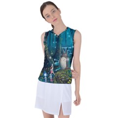 Anime My Neighbor Totoro Jungle Natural Women s Sleeveless Sports Top by Sarkoni