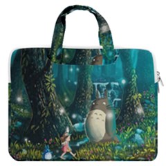 Anime My Neighbor Totoro Jungle Natural Macbook Pro 13  Double Pocket Laptop Bag