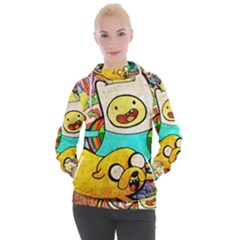 Painting Illustration Adventure Time Psychedelic Art Women s Hooded Pullover by Sarkoni