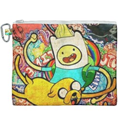 Painting Illustration Adventure Time Psychedelic Art Canvas Cosmetic Bag (xxxl) by Sarkoni