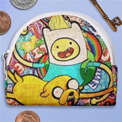 Painting Illustration Adventure Time Psychedelic Art Horseshoe Style Canvas Pouch by Sarkoni