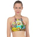 Painting Illustration Adventure Time Psychedelic Art Halter Bikini Top View1