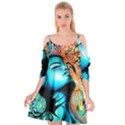 Color Detail Dream Fantasy Neon Psychedelic Teaser Cutout Spaghetti Strap Chiffon Dress View1