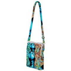 Color Detail Dream Fantasy Neon Psychedelic Teaser Multi Function Travel Bag by Sarkoni