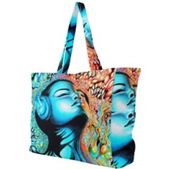 Color Detail Dream Fantasy Neon Psychedelic Teaser Simple Shoulder Bag by Sarkoni