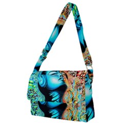 Color Detail Dream Fantasy Neon Psychedelic Teaser Full Print Messenger Bag (l) by Sarkoni