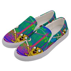 Jake And Finn Adventure Time Landscape Forest Saturation Men s Canvas Slip Ons by Sarkoni