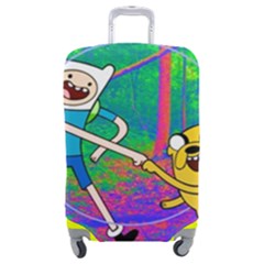 Jake And Finn Adventure Time Landscape Forest Saturation Luggage Cover (medium) by Sarkoni