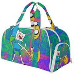 Jake And Finn Adventure Time Landscape Forest Saturation Burner Gym Duffel Bag by Sarkoni