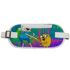 Jake And Finn Adventure Time Landscape Forest Saturation Rounded Waist Pouch by Sarkoni