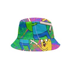 Jake And Finn Adventure Time Landscape Forest Saturation Bucket Hat (kids) by Sarkoni