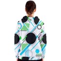 Geometric Shapes Background Women s Zipper Hoodie View2