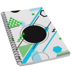 Geometric Shapes Background 5 5  X 8 5  Notebook by Bedest