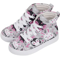 Big Set With Cute Cartoon Animals Bear Panda Bunny Penguin Cat Fox Kids  Hi-top Skate Sneakers by Bedest