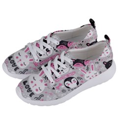 Big Set With Cute Cartoon Animals Bear Panda Bunny Penguin Cat Fox Women s Lightweight Sports Shoes by Bedest