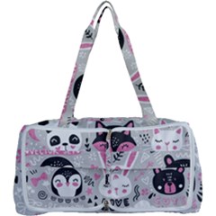 Big Set With Cute Cartoon Animals Bear Panda Bunny Penguin Cat Fox Multi Function Bag by Bedest