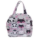 Big Set With Cute Cartoon Animals Bear Panda Bunny Penguin Cat Fox Boxy Hand Bag View1