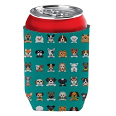 Different Type Vector Cartoon Dog Faces Can Holder by Bedest