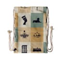 Egyptian Flat Style Icons Drawstring Bag (Small) View1