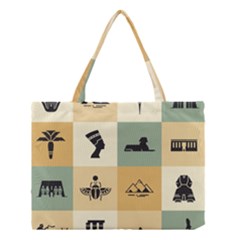 Egyptian Flat Style Icons Medium Tote Bag by Bedest