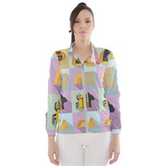 Egypt Icons Set Flat Style Women s Windbreaker by Bedest