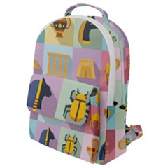 Egypt Icons Set Flat Style Flap Pocket Backpack (small) by Bedest