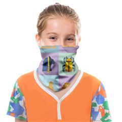 Egypt Icons Set Flat Style Face Covering Bandana (kids) by Bedest