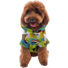 Egypt Travel Items Icons Set Flat Style Dog Coat by Bedest