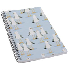 Cute Seagulls Seamless Pattern Light Blue Background 5 5  X 8 5  Notebook by Bedest