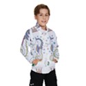 Seamless Pattern Cute Unicorn Cartoon Hand Drawn Kids  Windbreaker View1