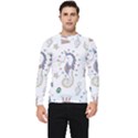 Seamless Pattern Cute Unicorn Cartoon Hand Drawn Men s Long Sleeve Rash Guard View1