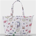 Seamless Pattern Cute Unicorn Cartoon Hand Drawn Back Pocket Shoulder Bag  View1