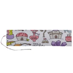 Fantasy Things Doodle Style Vector Illustration Roll Up Canvas Pencil Holder (l) by Bedest