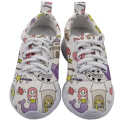 Fantasy Things Doodle Style Vector Illustration Kids Athletic Shoes by Bedest