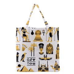 Egypt Symbols Decorative Icons Set Grocery Tote Bag by Bedest