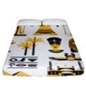 Egypt Symbols Decorative Icons Set Fitted Sheet (King Size) View1