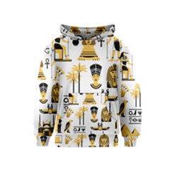 Egypt Symbols Decorative Icons Set Kids  Pullover Hoodie by Bedest