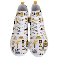 Egypt Symbols Decorative Icons Set Men s Lightweight High Top Sneakers by Bedest