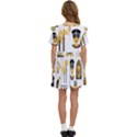 Egypt Symbols Decorative Icons Set Kids  Frilly Sleeves Pocket Dress View4