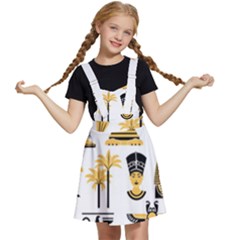 Egypt Symbols Decorative Icons Set Kids  Apron Dress by Bedest