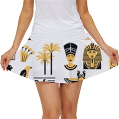 Egypt Symbols Decorative Icons Set Women s Skort by Bedest