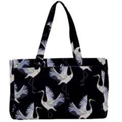 Crane Pattern Canvas Work Bag by Bedest