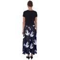 Crane Pattern Flared Maxi Skirt View2