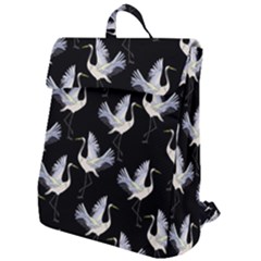 Crane Pattern Flap Top Backpack by Bedest