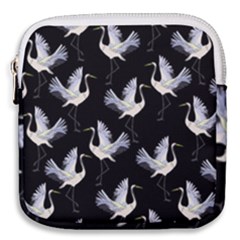 Crane Pattern Mini Square Pouch by Bedest