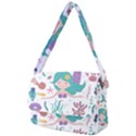 Set Cute Mermaid Seaweeds Marine In Habitants Courier Bag View2