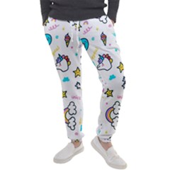 Unicorns Rainbows Seamless Pattern Men s Jogger Sweatpants by Bedest