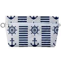 Nautical Seamless Pattern Vector Illustration Handbag Organizer by Bedest