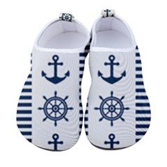 Nautical Seamless Pattern Vector Illustration Men s Sock-style Water Shoes by Bedest