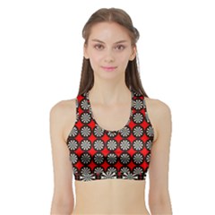 Dart Board Sports Bra With Border by Dutashop